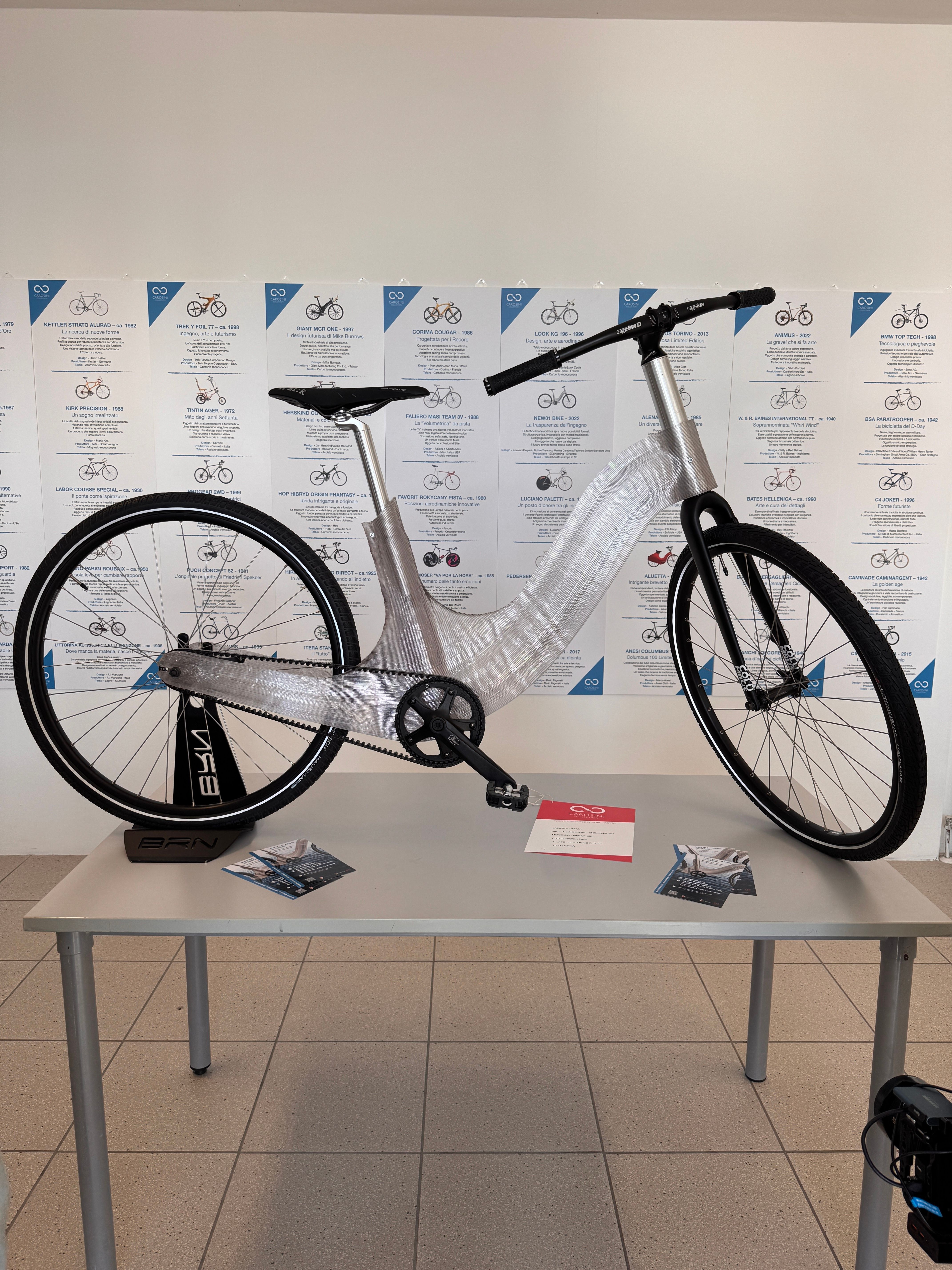 Fahrrad mit 3D-gedrucktem Rahmen
