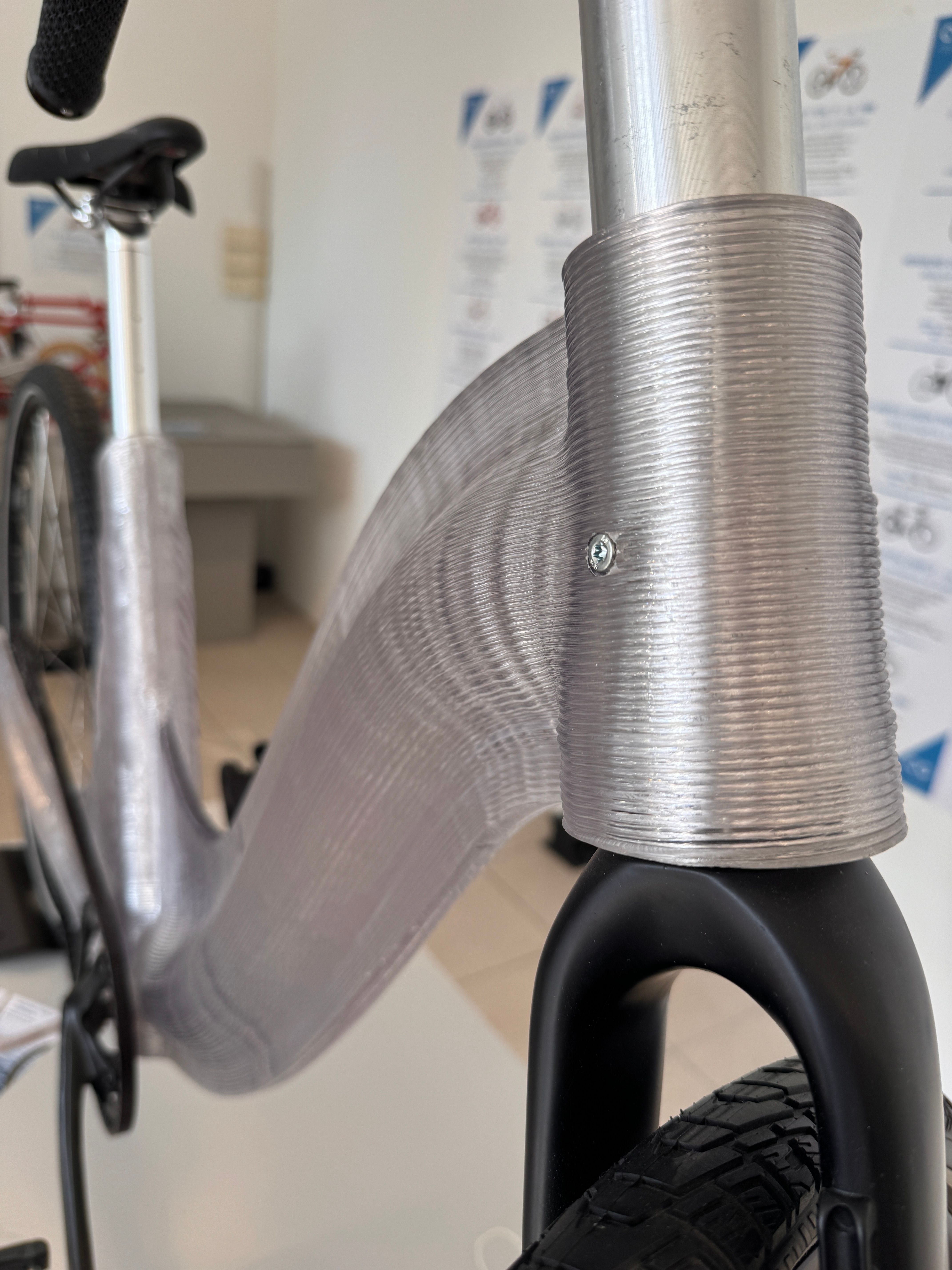 Detail des 3D-gedruckten Rahmens