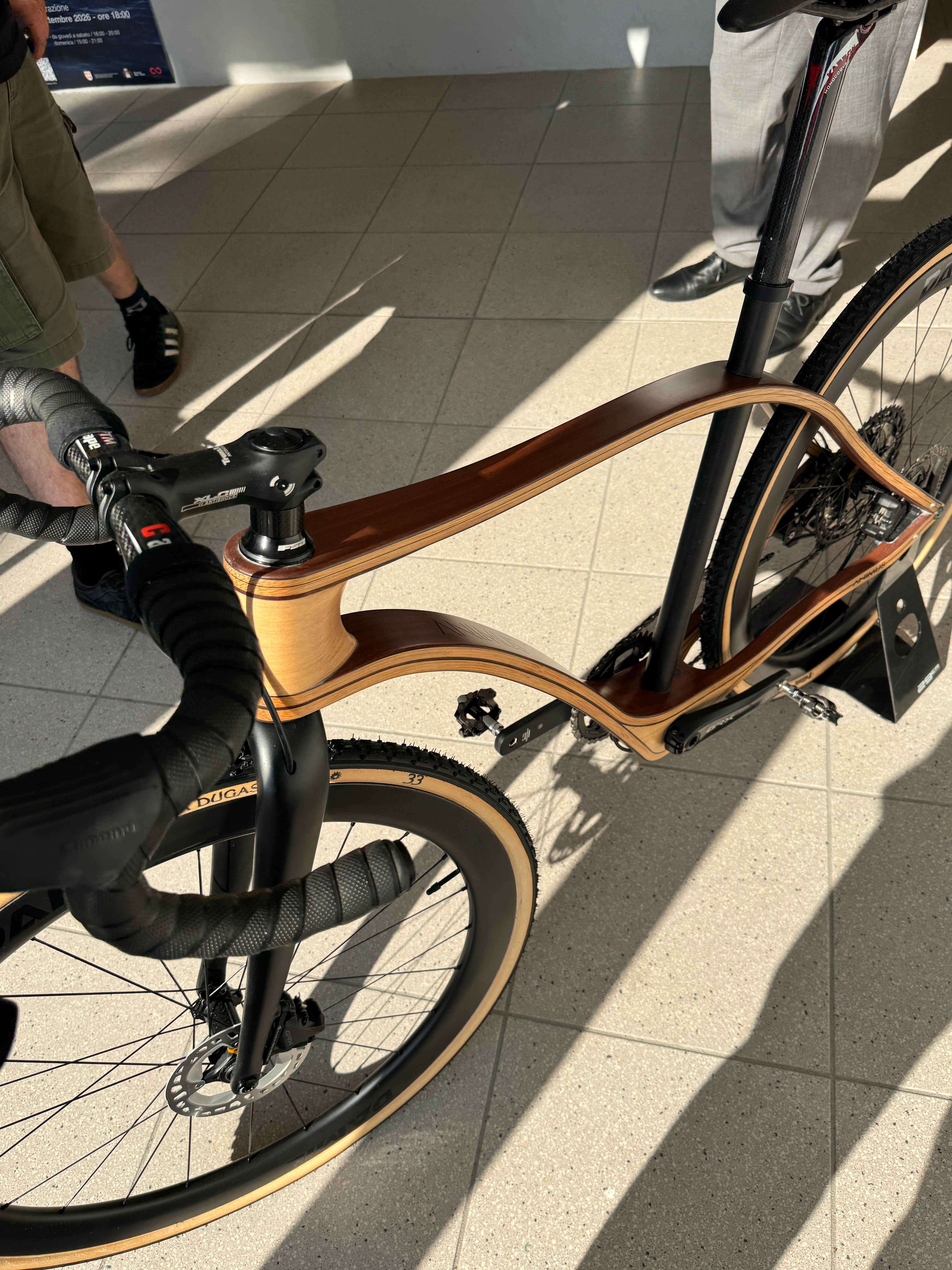 Zeitgenössisches Holz-Carbon-Fahrrad