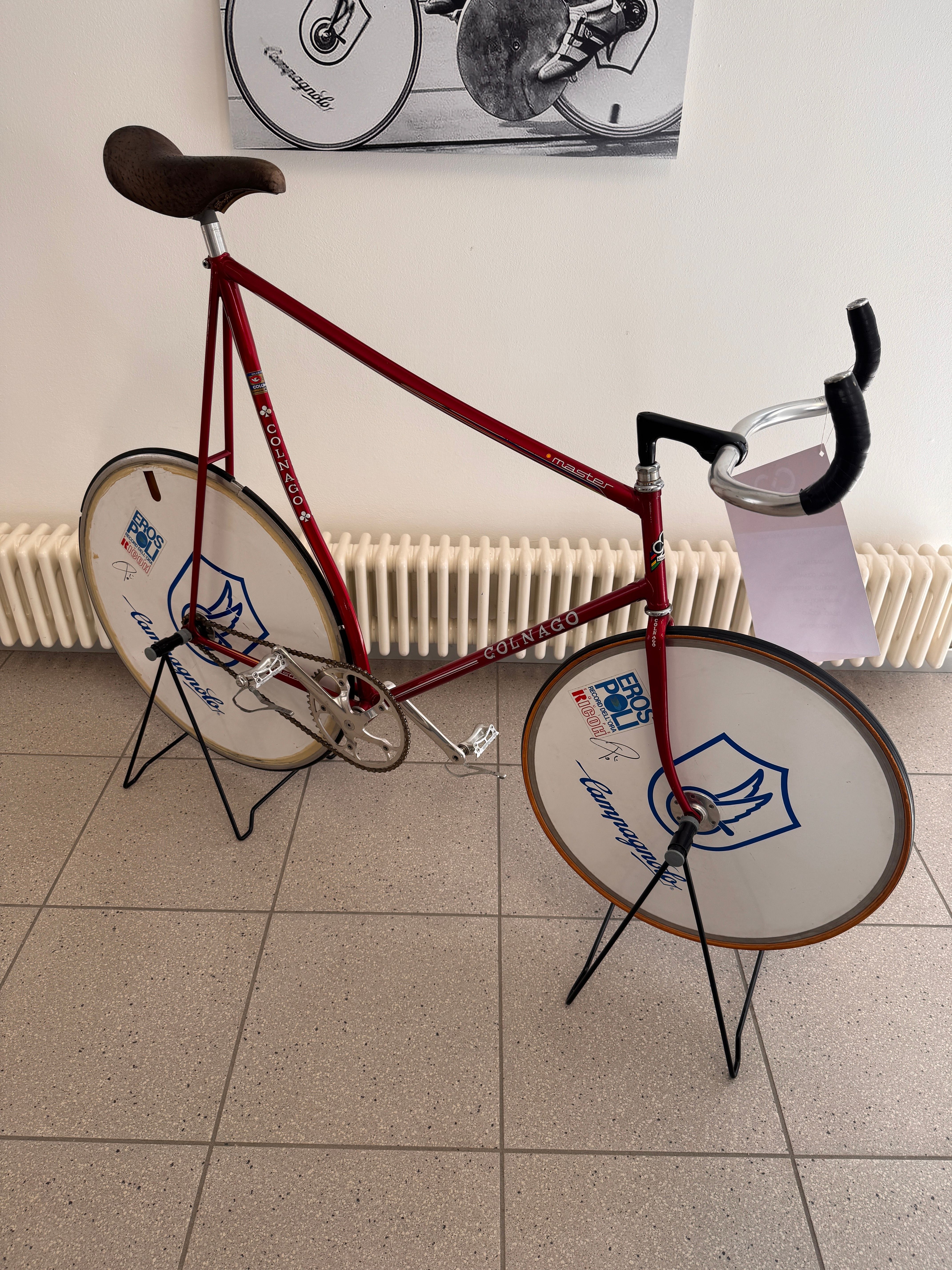 Detail der Scheibenräder des Colnago